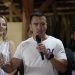 Presidential candidate Daniel Noboa, of the National Democratic Action Alliance political party, speaks in Olon, Ecuador, after results show him ahead in a snap presidential runoff on Sunday, Oct. 15, 2023. (AP Photo/Martin Mejia)