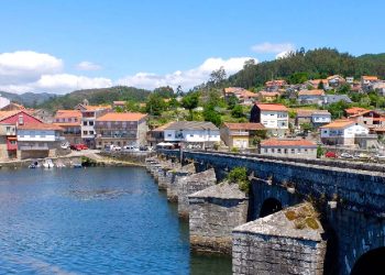 Pontevedra Spain Famous Bridge Camino