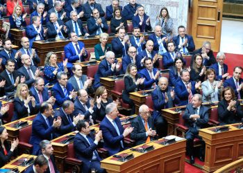 Συνεδρίαση της Ολομέλειας για την εκλογή Προέδρου της Βουλής, Τετάρτη 22 Ιανουαρίου 2025. 
(ΓΙΩΡΓΟΣ ΚΟΝΤΑΡΙΝΗΣ/EUROKINISSI)