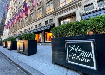 Saks Fifth Avenue department store in midtown Manhattan.