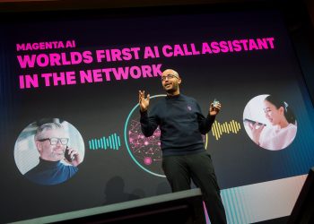 02.03.2026 Barcelona Mobile World Congress MWC 2026 / Messestand Deutsche Telekom AG /  Pressekonferenz mit Abdu Mudesir


Editorial use only in direct correlation with Deutsche Telekom AG. / Nur zur redaktionellen Verwendung im direkten Zusammenhang mit der Deutschen Telekom AG / Persoenlichkeitsrechte sind nicht abgeklaert!