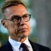 Finland's President Alexander Stubb looks on during an interview with Reuters at the Embassy of Finland in Washington, D.C., U.S. October 9, 2025. REUTERS/Kent Nishimura